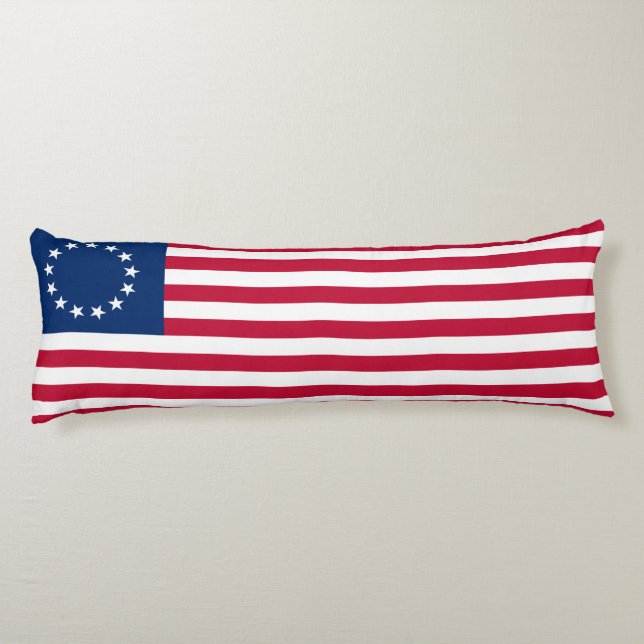 Cojín Bandera estadounidense de Betsy Ross (Reverso)