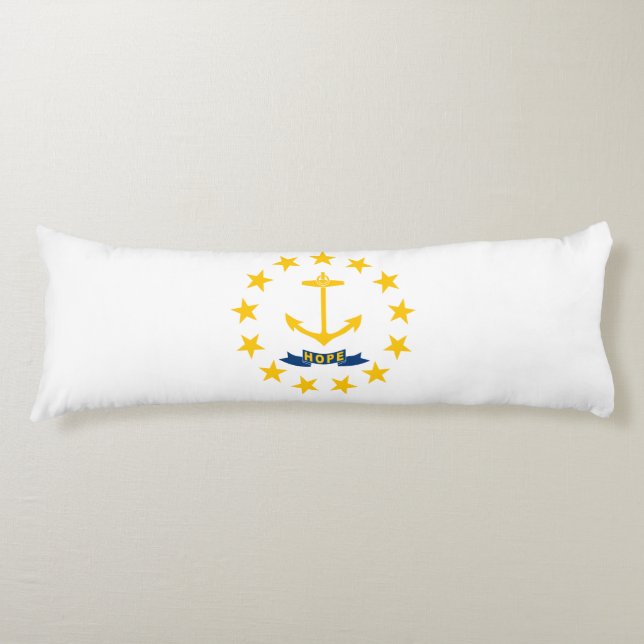 Cojín Bandera estatal de Rhode Island (Anverso)