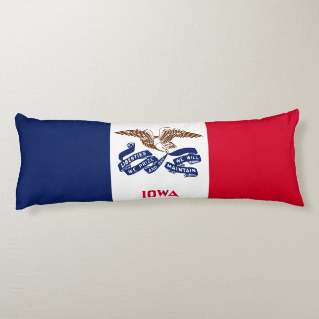 Cojín Bandera Estatal Iowa (Reverso)