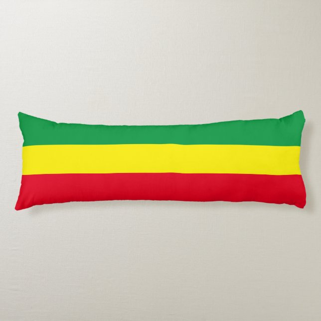 Cojín Bandera etíope / Bandera rasta (Anverso)