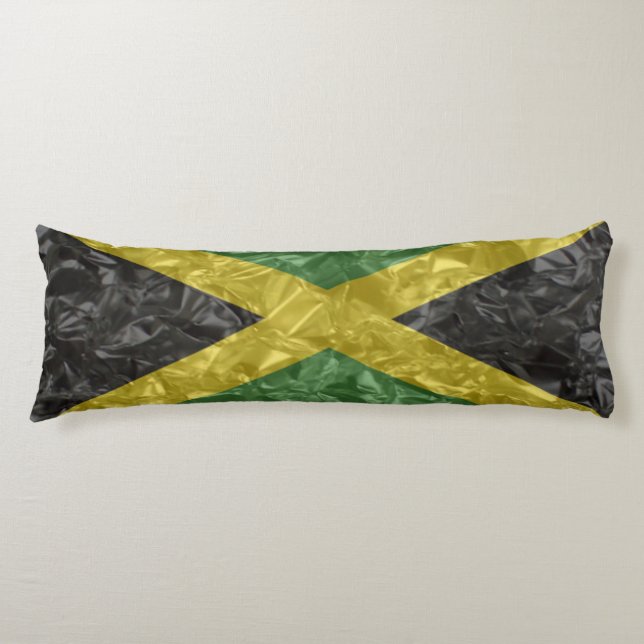 Cojín Bandera jamaiquina - Destruida (Anverso)