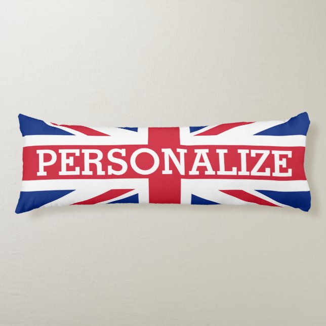 Cojín Bandera personalizada de Union Jack (Anverso)