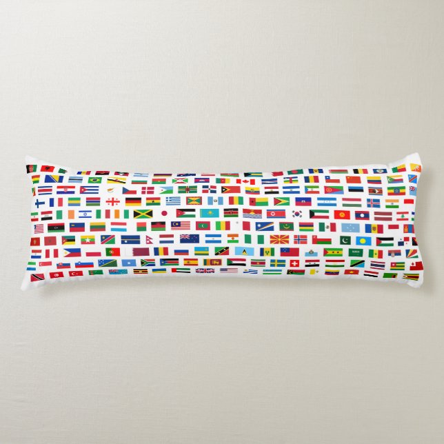 Cojín Banderas mundiales (Anverso)