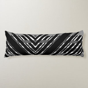 Cojín Barra Gris Negra Chevron Código de Barras
