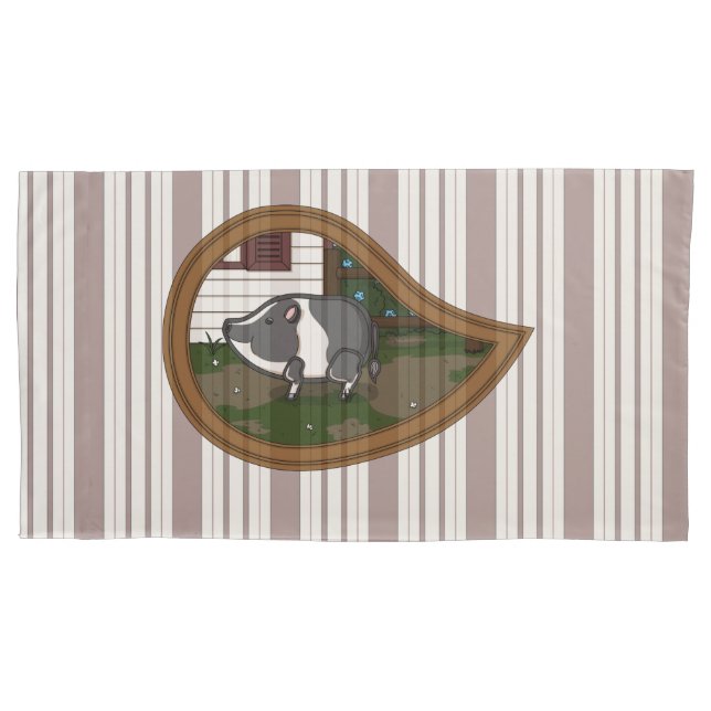 Cojín Basil, el Funda de almohada de cerdo (Anverso)