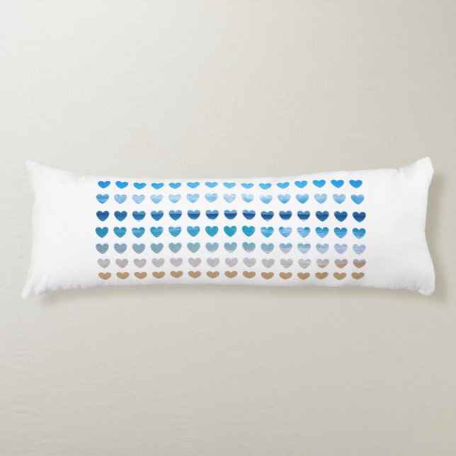 Cojín Beach Pillow, Ocean Blues (Anverso)