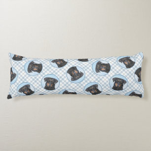 Cojín Beauceron Black and Tan Pintando El Arte De Perro 