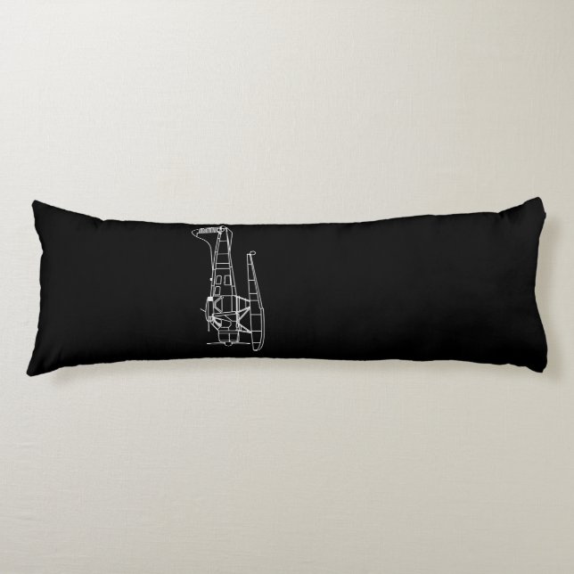 Cojín Beaver On Floats Sea Plane Piot Divertido (Anverso)