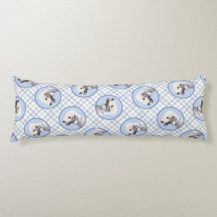 Cojín Bedlington Terrier Pintura Arenosa Color Perro Art