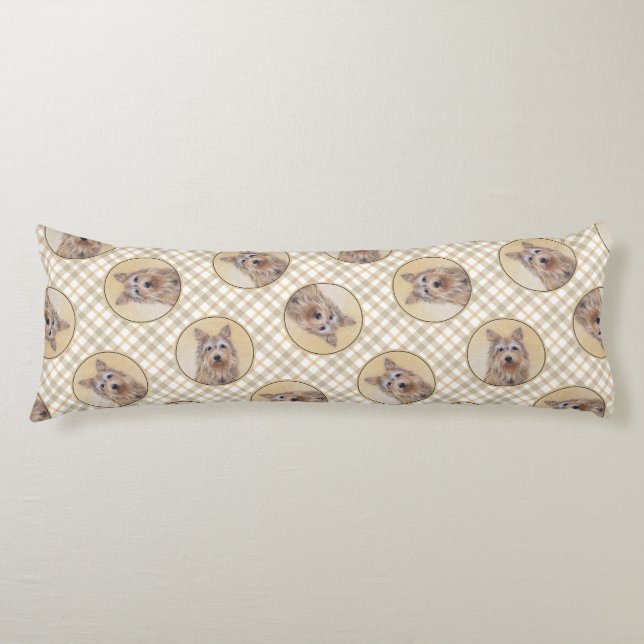 Cojín Berger Picard Shepherd Dark Fawn Pintura de Perro  (Anverso)