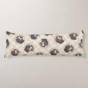 Cojín Bernese Mountain Dog Berner Pintando arte Mascota