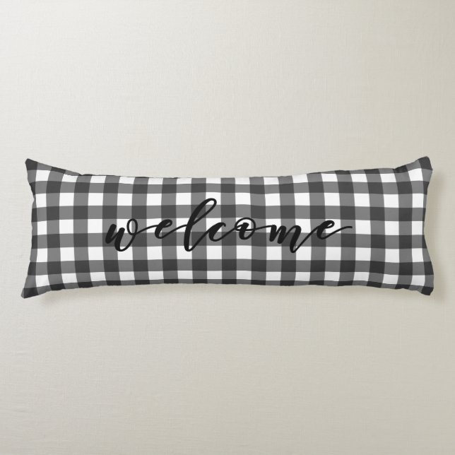 COJÍN BIENVENIDA GINGHAM (Anverso)
