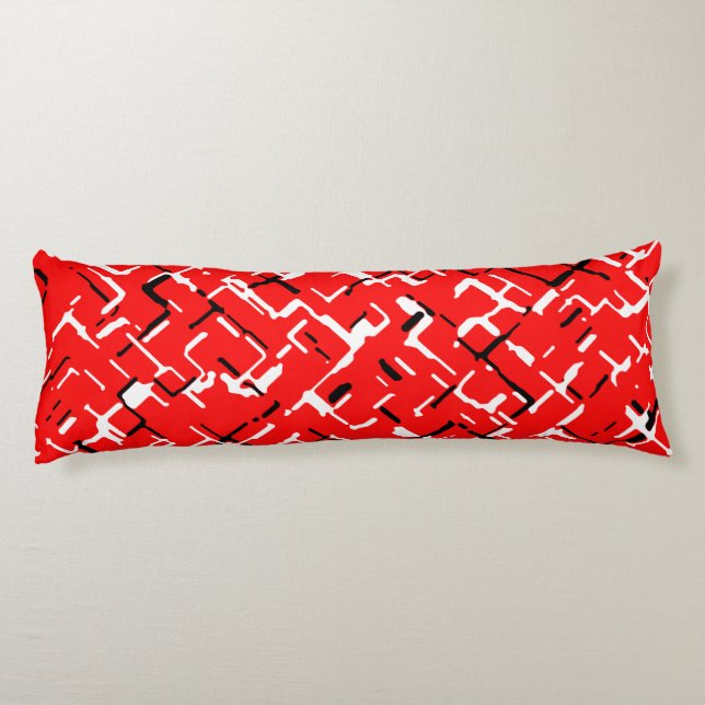 Cojín Blanco negro rojo (Reverso)