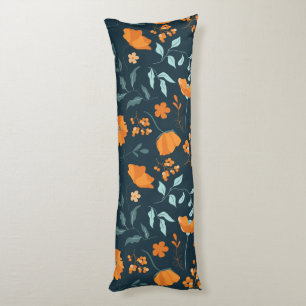 Cojín Blossom Bliss Naranja Pilar del cuerpo floral