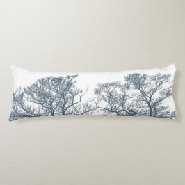 Cojín Blue Bottom Trees Tropical Boho