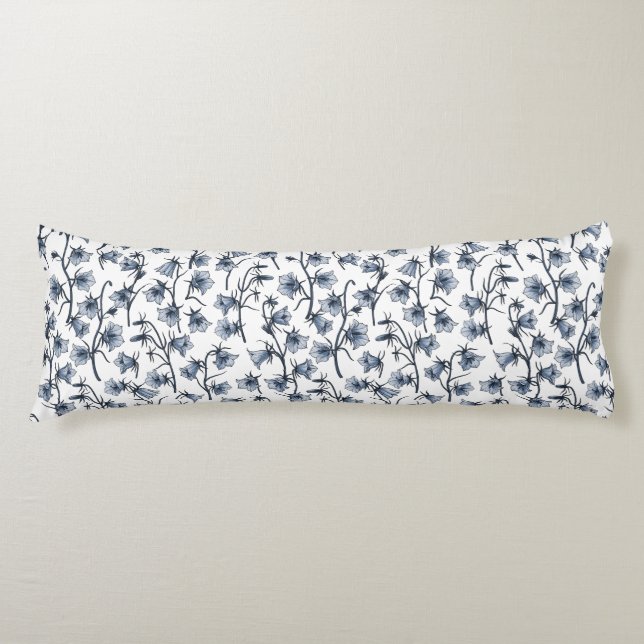 Cojín Bluebells, Harebells, Bellflowers (Anverso)