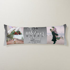 Cojín Boda Aniversario del acero Rosa