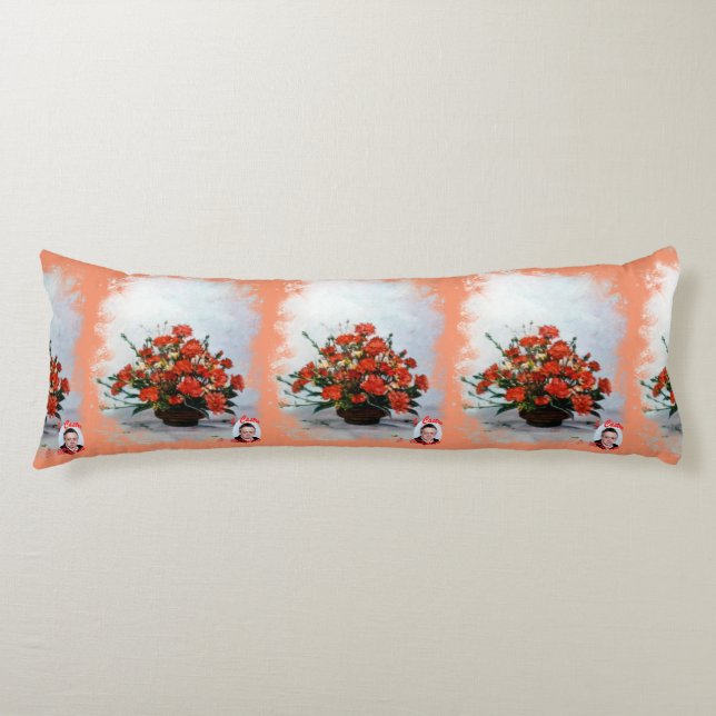 Cojín Bodegón de flores/Still life of flowers (Anverso)