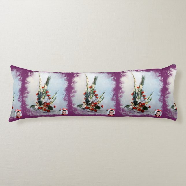 Cojín Bodegón de flores/Still life of flowers (Anverso)