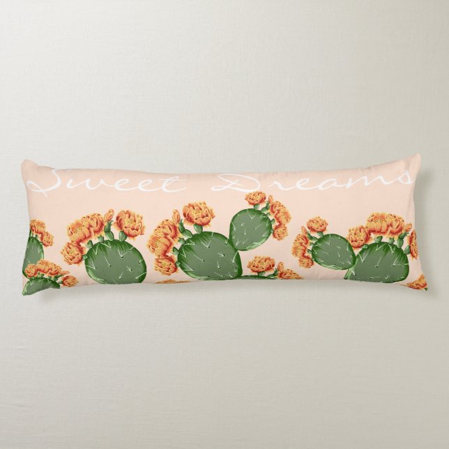 Cojín Boho Flor Pricky Pear Cactus Dulces Sueños (Reverso)