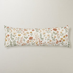 Cojín Boho Floral Botánico Cottagecore 