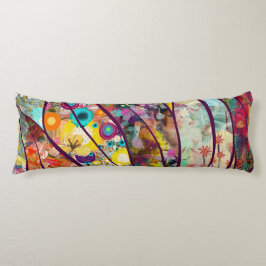 Cojín Boho Kaleidoscope - Arte floral inspirado en la na