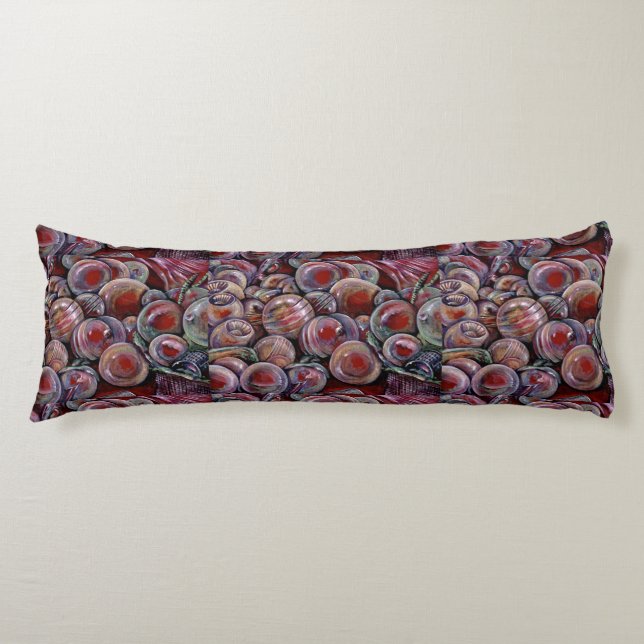 Cojín Bolas de Navidades rojos (Anverso)