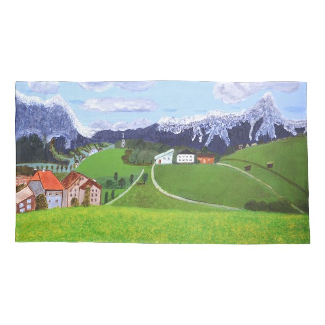 Cojín Bonita funda de almohada de Noruega (Reverso)