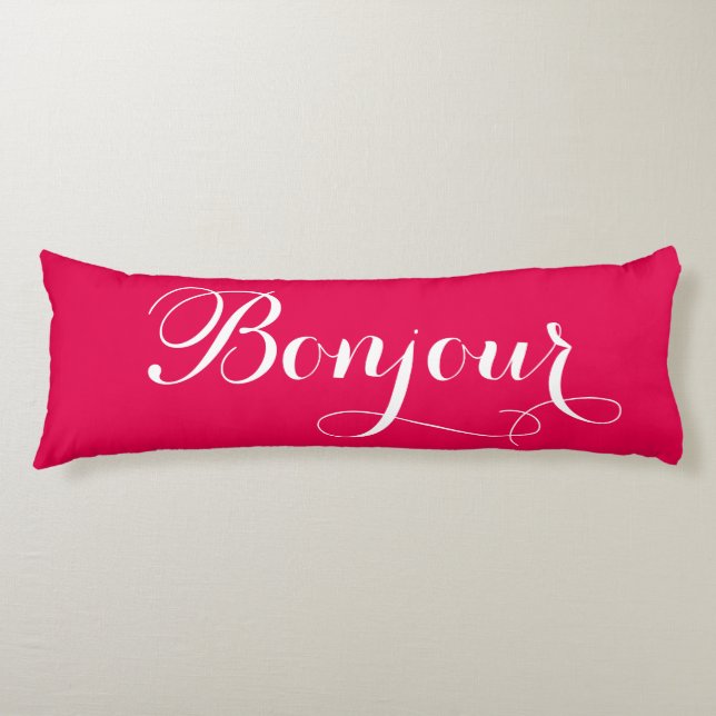 Cojín Bonjour Bonsoir Body Pillow (Anverso)
