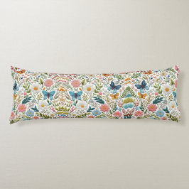 Cojín Borde floral primavera Diseño Colores Pastel