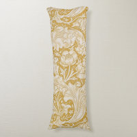 Botón de soltero floral de oro de William Morris