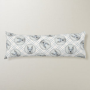 Cojín Bovinos australianos Perro Azul Heeler Arte Perro 