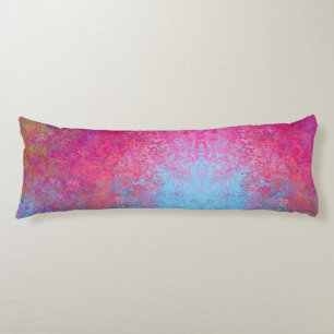 Cojín Brillante Magenta Sunset Abstract Acrylon Pour
