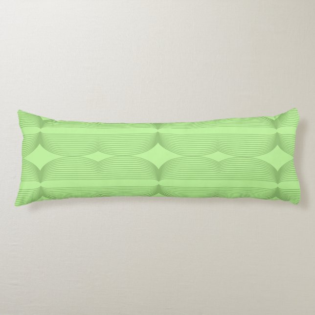 Cojín Brutalist Waves: Pistachio & Fresh Green (Anverso)