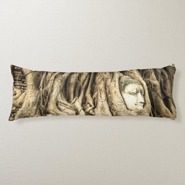 Cojín Buda en las raíces de los árboles (Anverso)