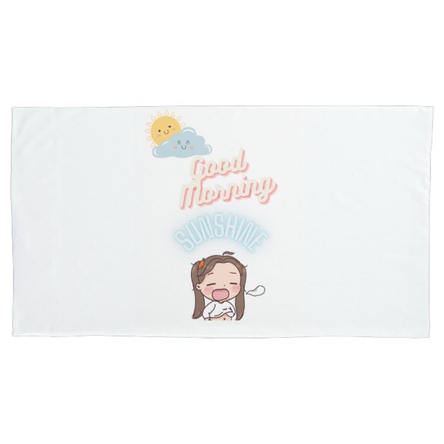 Cojín Buenos días funda de almohadas Sunshine (Anverso-izquierdo)