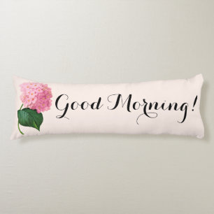 Cojín Buenos días Pink Hydrangea Body Pillow