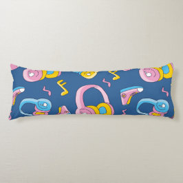 Cojín Bunter Musikmix en rosa, blau, gelb