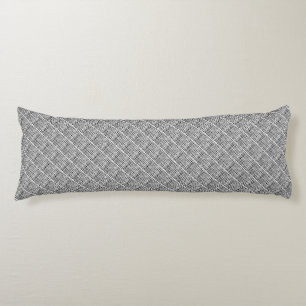 Cojín Burlap Diagonal Gráfico de Plata