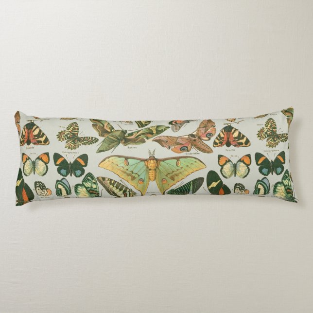 Cojín Butterfly Vintage Antiguo Butterflies Art (Reverso)