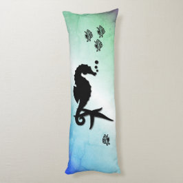 Cojín Caballo de mar al verde