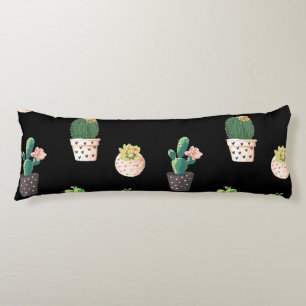 Cojín Cactus exitosos de danza verde en ollas
