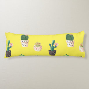 Cojín Cactus exitosos de danza verde en ollas