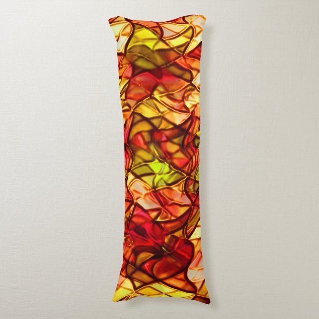 Cojín Cadenas cruzadas ocultas bajo tela de tela de tela (Frente vertical)