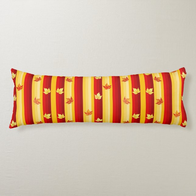 Cojín Caída del cuerpo de hojas de otoño (Anverso)