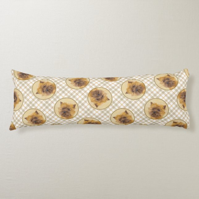 Cojín Cairn Terrier Pintura Cuta Original Mascota Perro  (Anverso)