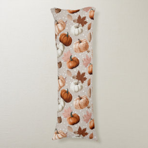 Cojín Calabazas rusticas de otoño y hojas de otoño (2)