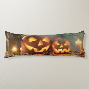 Cojín Calabazas y murciélagos de Halloween