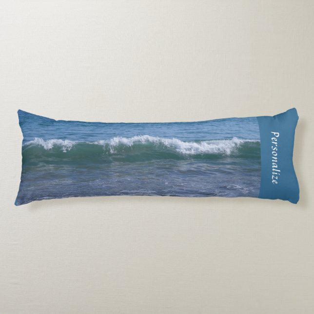 Cojín Calcular las olas del océano marea azul cama perso (Anverso)