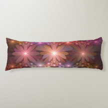 Cama De Flores Colorido Brillante Arte Fractal Abs